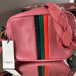 Clare V.  Napa Desert stripes handbag